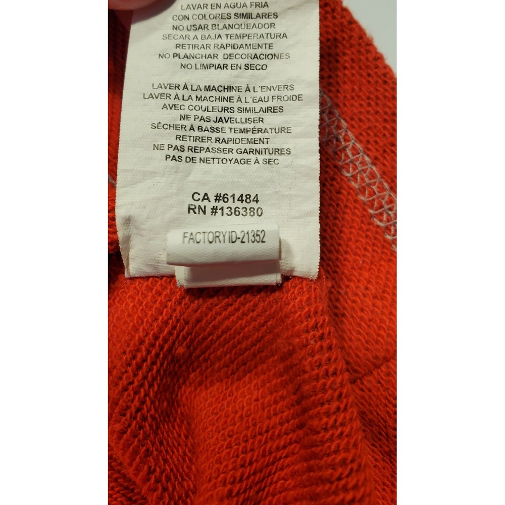 Majestic Kansas City Chiefs Football Hoodie Women's Size S Red Gray Raglan - Picture 6 of 10